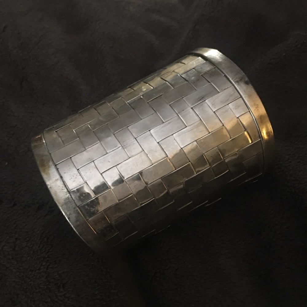 Silver-Tone Woven Cuff Bracelet - Women's Jewelry
